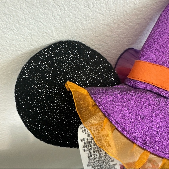 Halloween Minnie Ears Witch Hat Disney Headband Purple Orange Mickey Ears - Picture 6 of 9